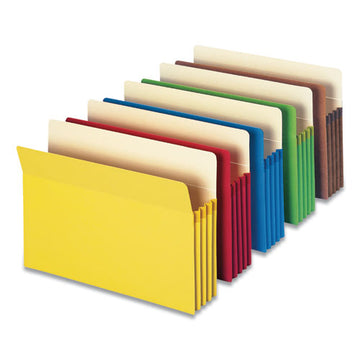 Smead® Colored File Pockets, 3.5" Expansion, Legal Size, Assorted, 5-pack freeshipping - TVN Wholesale